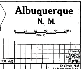 1920 Albuquerque Map