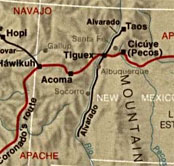 Map of Coronado Expedition